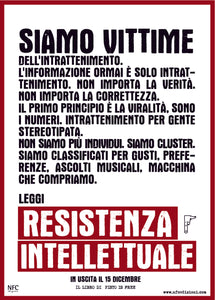 Resistenza intellettuale - Pensieri per un manifesto del Lucidismo di Moreno Pisto